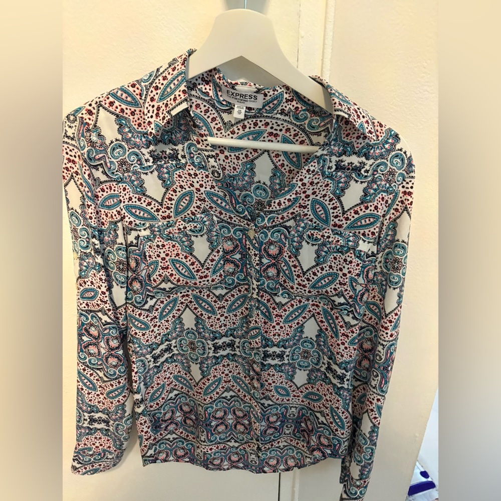 Express Multicolor Portofino Blouse